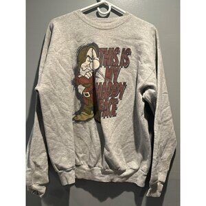 Disneyland Grumpy Sweater L Vintage Y2K Retro 2000s Disney Crewneck Sweatshirt